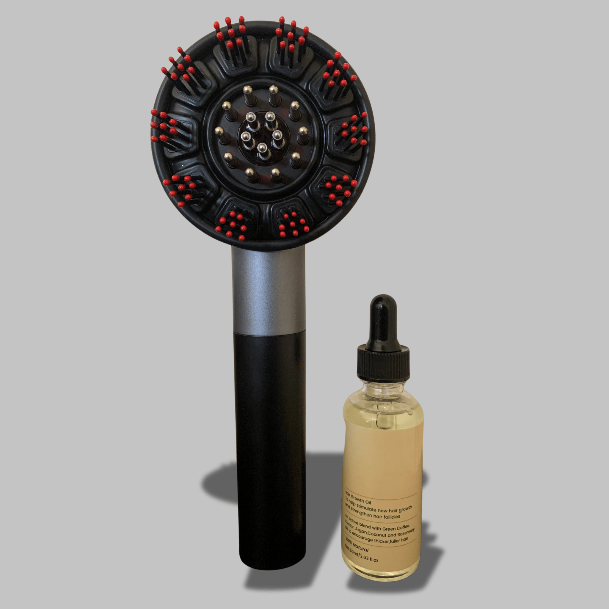 Aglowra Hair Growth Oil and Smart LED Comb bundle — ultimate at-home scalp and hair growth solution