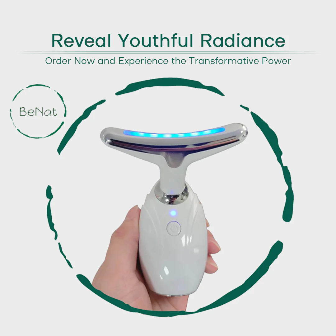 Advanced Neck and Facial Lifting LED Therapy Device for Youthful Skin