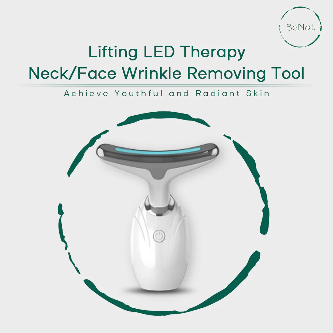 Advanced Neck and Facial Lifting LED Therapy Device for Youthful Skin