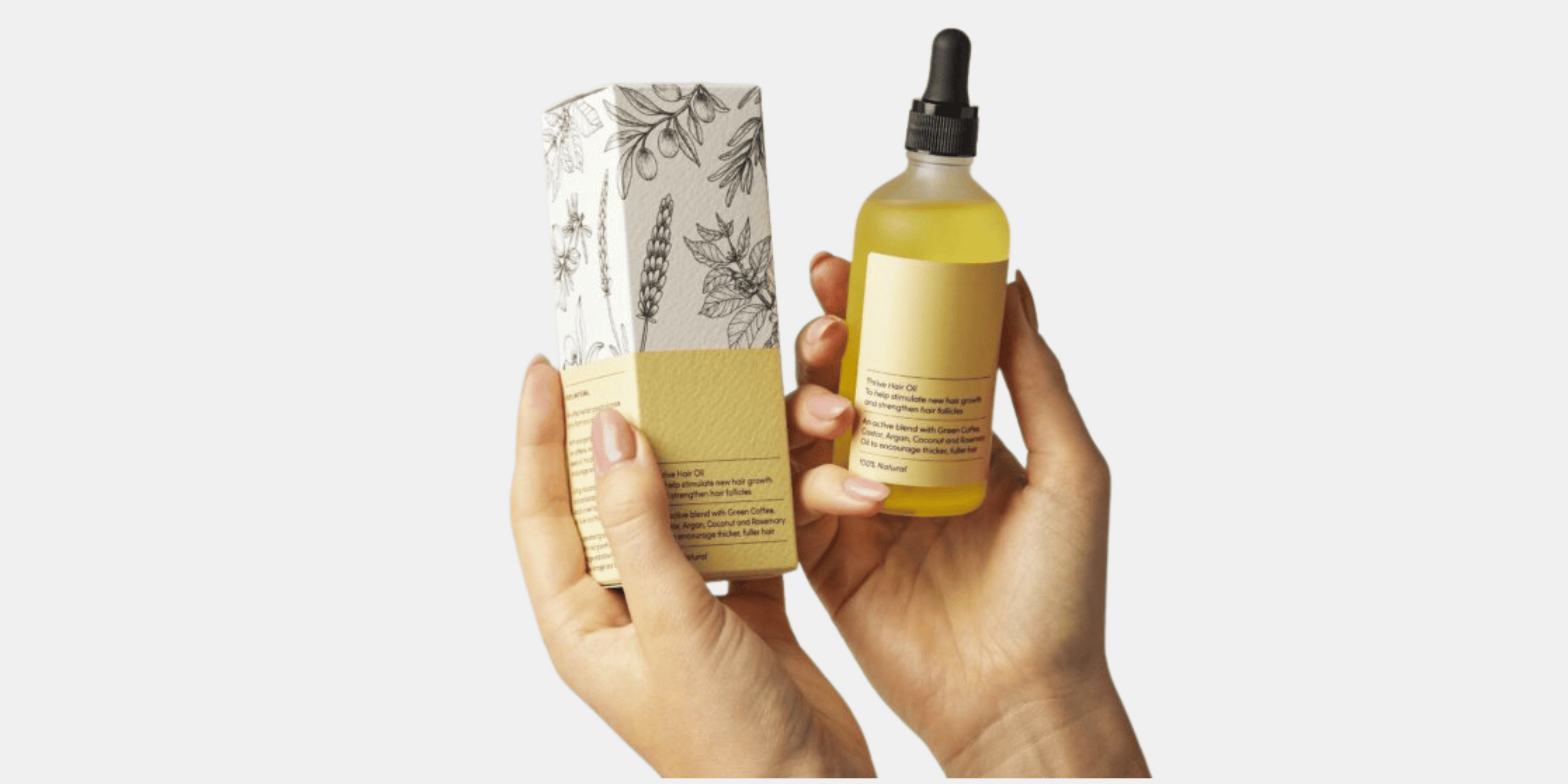 Aglowra premium packaging for natural hair growth oil